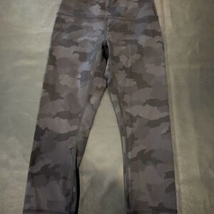Lululemon Athletica Black Camouflage Leggings